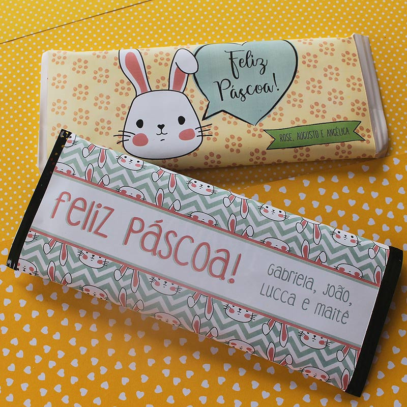 Barra De Chocolate Personalizada Para Pascoa