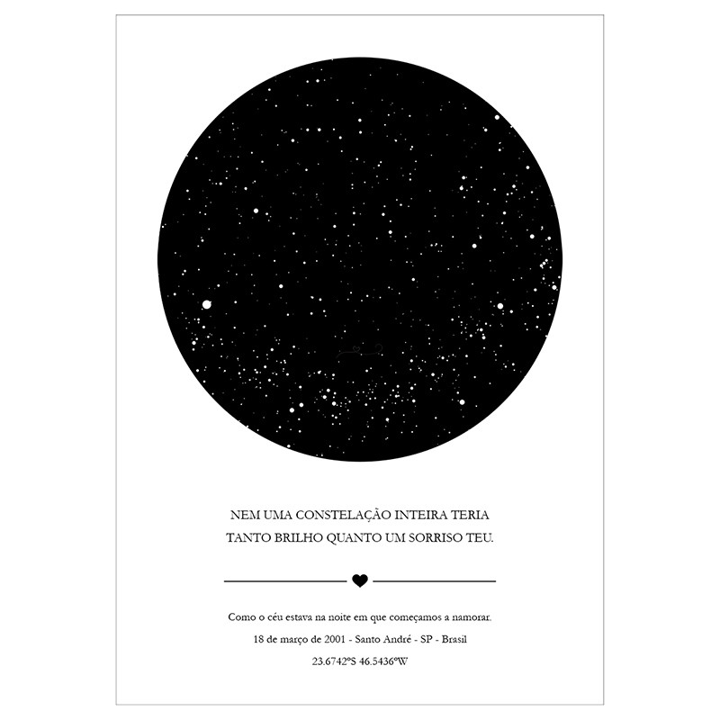 Quadro Mapa Das Estrelas