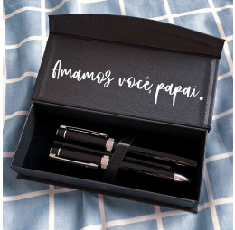 Conjunto de Canetas Exclusive com estojo personalizado