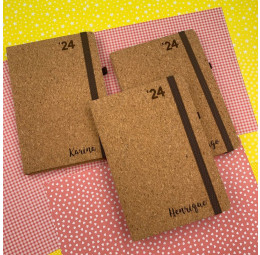 Planner Diário Personalizado em Cortiça 2025