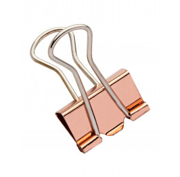 Binder Clips Color Plus Ouro Rose 19mm