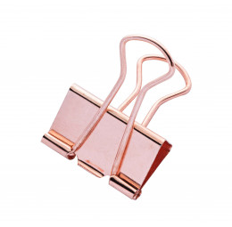 Binder Clips Color Plus Ouro Rose 25mm