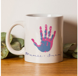 Caneca de Cerâmica - Mãos - Mãe