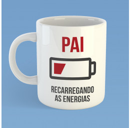 Caneca de Cerâmica - Pai recarregando as energias