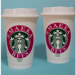 Kit Copo Starbucks Melhores Amigas - 2 copos