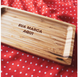 Travessa em Bambu Personalizada - Sua Marca Aqui