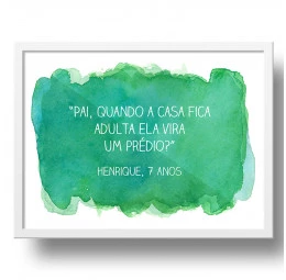 Quadro Frases de Criança