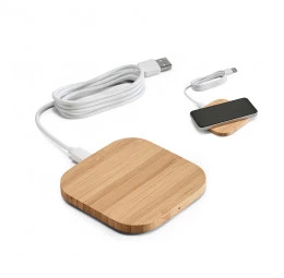 Carregador Wireless em Bambu