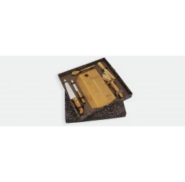 Kit Para Bar em Bambu com 6 peças