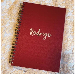 Caderno A4 Personalizado com Nome