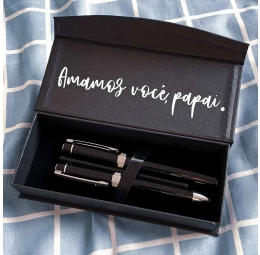 Conjunto de Canetas Exclusive com estojo personalizado