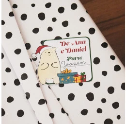 Adesivo de Natal - De/Para