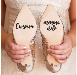Adesivo Personalizado para Sola de Sapato - Eu Sou a Menina Dele