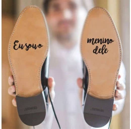 Adesivo Personalizado para Sola de Sapato - Eu Sou o Menino Dele