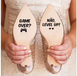 Adesivo Personalizado para Sola de Sapato - Game Over
