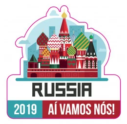 Adesivo de Mala Viagem - Russia 2019 (SEM PERSONALIZAÇÃO)