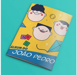 Álbum de Figurinhas Dia das Crianças - Modelo Carinhas