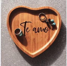 Prato Coração - Te Amo