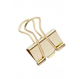 Binder Clips Color Plus Ouro 25mm
