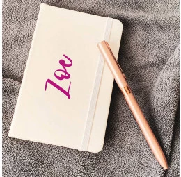 Kit Caderno Pequeno Personalizado e Caneta Metálica