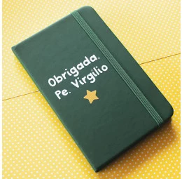 Caderno Batizado Personalizado - Padre