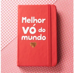 Caderno Batizado Melhor Vó do Mundo