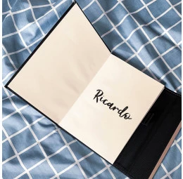 Caderno com fecho magnético com Nome