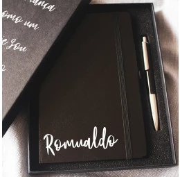 Kit Caderno Personalizado e Caneta - Pai