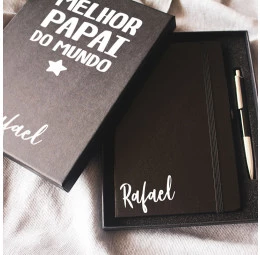 Kit Caderno Personalizado e Caneta - Melhor Pai