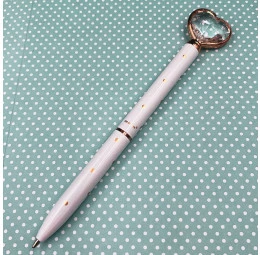 Caneta Coração de Diamante Poá Molin