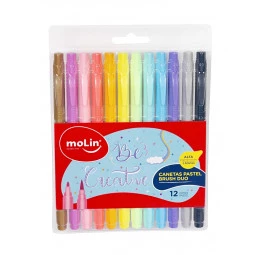 Canetas Pastel Brush Duo Molin