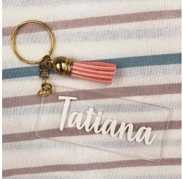 Chaveiro em Acrílico Personalizado - Modelo Nome
