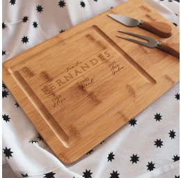 Conjunto para Queijo Retangular Personalizado - Linha do Tempo