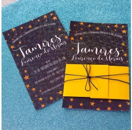 Convite 15 anos Estrelas