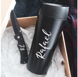 Kit Copo Neo e Canivete Personalizado