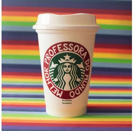 Copo Starbucks Melhor Professora do Mundo