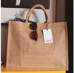 Bolsa Rústica com Tag Personalizada