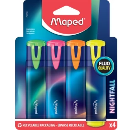 Marca Texto Nightfall com 4 Cores Maped 