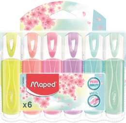 Marca Texto Maped Tons Pastel Estojo com 6 Cores