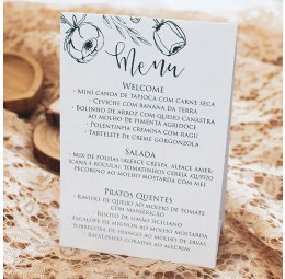 Menu Triedro Traços