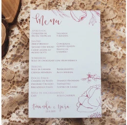 Menu Simples Traços