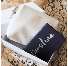 Kit Necessaire Swarovski e Caderno Personalizado
