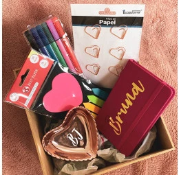 Kit Papelaria Corações