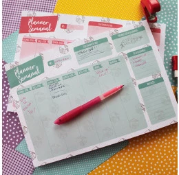 Bloco Planner Semanal - Grande