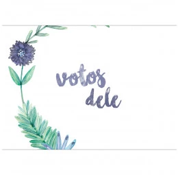Porta Votos Flores no Campo
