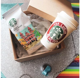 Kit Café Dia da Secretária - Nome Personalizado