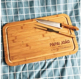Conjunto para churrasco Exclusive - Retangular - Pai Rei do Churrasco