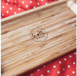 Travessa em Bambu Personalizada - Fluffy
