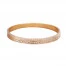 Pulseira Swarovski Dourado Satinado