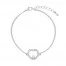 Pulseira Swarovski Cromada